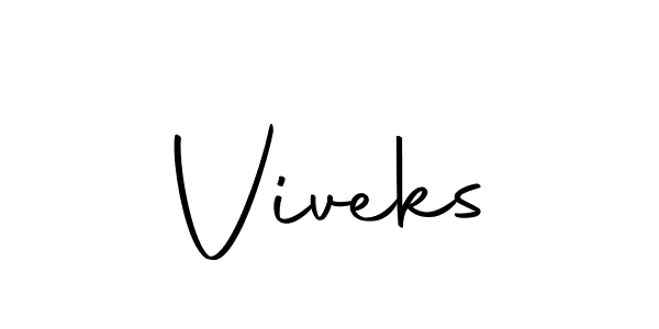 Design your own signature with our free online signature maker. With this signature software, you can create a handwritten (Autography-DOLnW) signature for name Viveks. Viveks signature style 10 images and pictures png