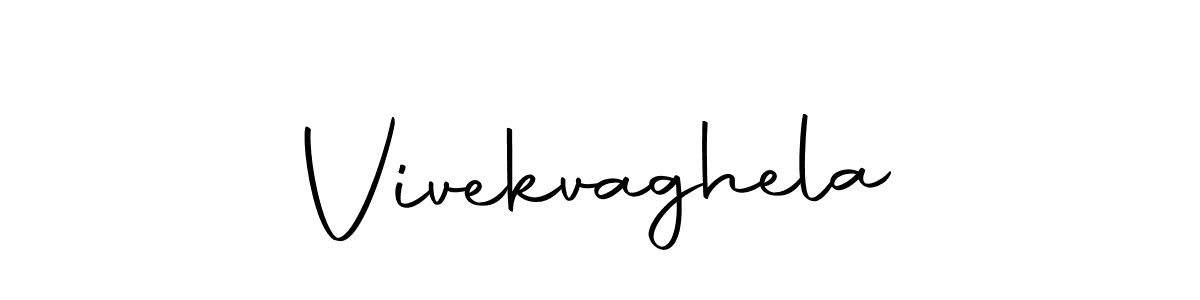 Use a signature maker to create a handwritten signature online. With this signature software, you can design (Autography-DOLnW) your own signature for name Vivekvaghela. Vivekvaghela signature style 10 images and pictures png