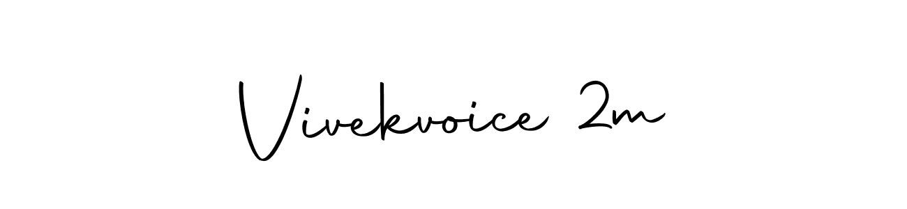 Make a beautiful signature design for name Vivekvoice 2m. With this signature (Autography-DOLnW) style, you can create a handwritten signature for free. Vivekvoice 2m signature style 10 images and pictures png