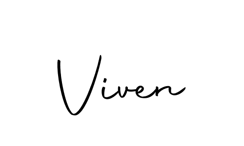 How to make Viven signature? Autography-DOLnW is a professional autograph style. Create handwritten signature for Viven name. Viven signature style 10 images and pictures png