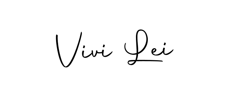 Make a beautiful signature design for name Vivi Lei. With this signature (Autography-DOLnW) style, you can create a handwritten signature for free. Vivi Lei signature style 10 images and pictures png