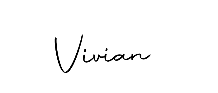 Similarly Autography-DOLnW is the best handwritten signature design. Signature creator online .You can use it as an online autograph creator for name Vivian . Vivian  signature style 10 images and pictures png