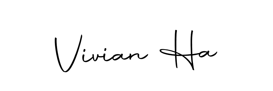 Also we have Vivian Ha name is the best signature style. Create professional handwritten signature collection using Autography-DOLnW autograph style. Vivian Ha signature style 10 images and pictures png