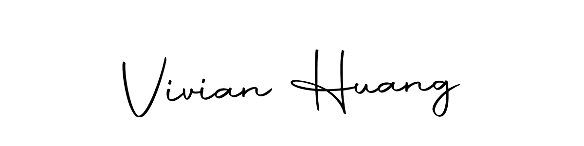 You should practise on your own different ways (Autography-DOLnW) to write your name (Vivian Huang) in signature. don't let someone else do it for you. Vivian Huang signature style 10 images and pictures png