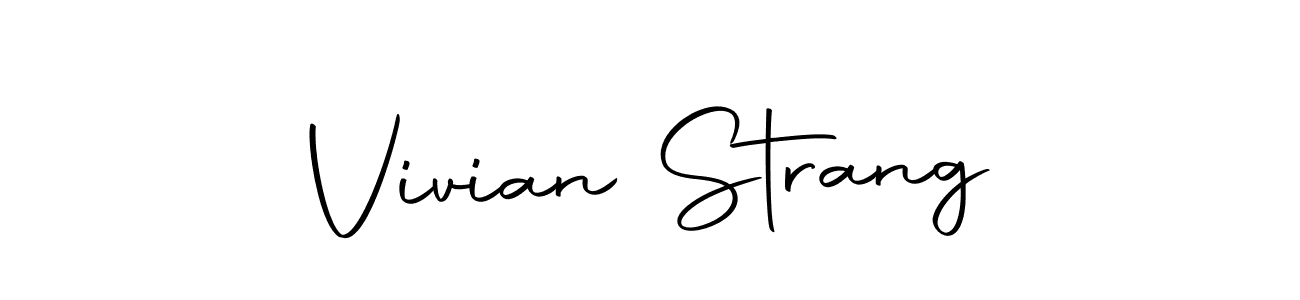 You should practise on your own different ways (Autography-DOLnW) to write your name (Vivian Strang) in signature. don't let someone else do it for you. Vivian Strang signature style 10 images and pictures png