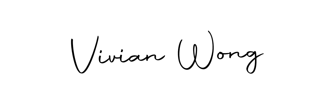 if you are searching for the best signature style for your name Vivian Wong. so please give up your signature search. here we have designed multiple signature styles  using Autography-DOLnW. Vivian Wong signature style 10 images and pictures png