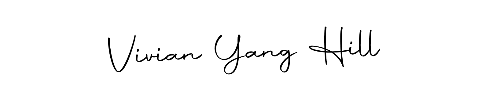 Also You can easily find your signature by using the search form. We will create Vivian Yang Hill name handwritten signature images for you free of cost using Autography-DOLnW sign style. Vivian Yang Hill signature style 10 images and pictures png