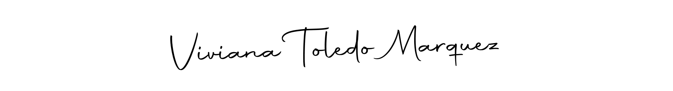 Autography-DOLnW is a professional signature style that is perfect for those who want to add a touch of class to their signature. It is also a great choice for those who want to make their signature more unique. Get Viviana Toledo Marquez name to fancy signature for free. Viviana Toledo Marquez signature style 10 images and pictures png