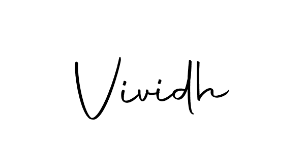 Create a beautiful signature design for name Vividh. With this signature (Autography-DOLnW) fonts, you can make a handwritten signature for free. Vividh signature style 10 images and pictures png