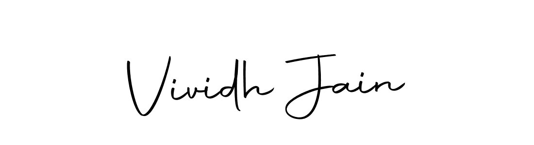 Make a beautiful signature design for name Vividh Jain. With this signature (Autography-DOLnW) style, you can create a handwritten signature for free. Vividh Jain signature style 10 images and pictures png