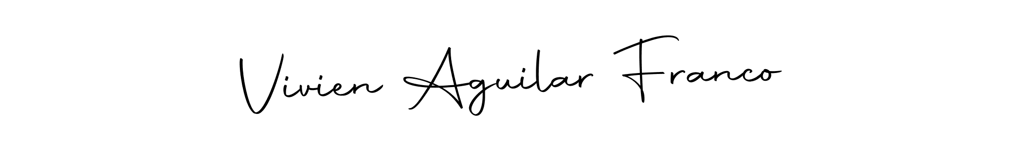 Also we have Vivien Aguilar Franco name is the best signature style. Create professional handwritten signature collection using Autography-DOLnW autograph style. Vivien Aguilar Franco signature style 10 images and pictures png