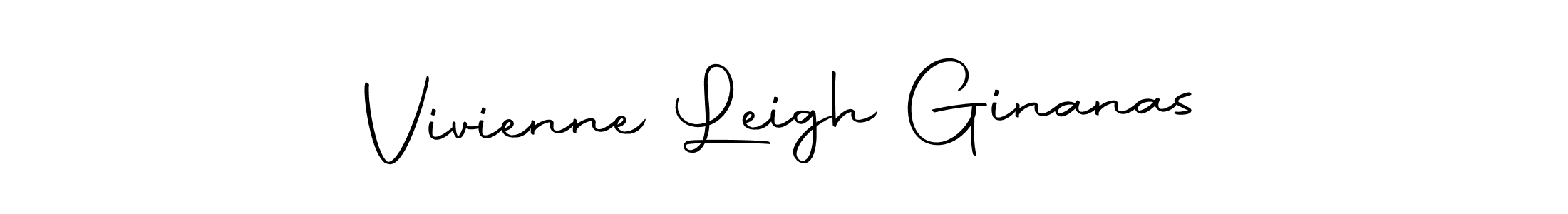 Make a beautiful signature design for name Vivienne Leigh Ginanas. With this signature (Autography-DOLnW) style, you can create a handwritten signature for free. Vivienne Leigh Ginanas signature style 10 images and pictures png