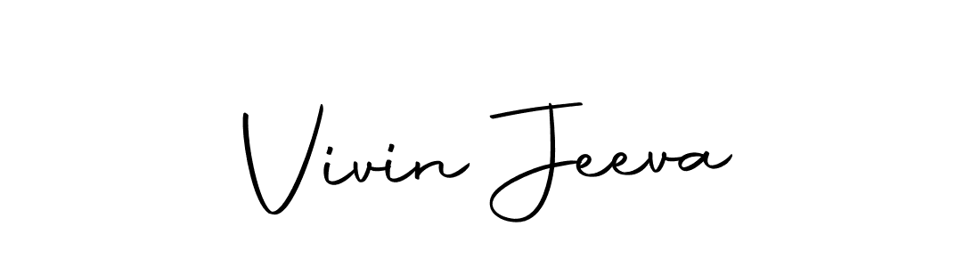 Use a signature maker to create a handwritten signature online. With this signature software, you can design (Autography-DOLnW) your own signature for name Vivin Jeeva. Vivin Jeeva signature style 10 images and pictures png