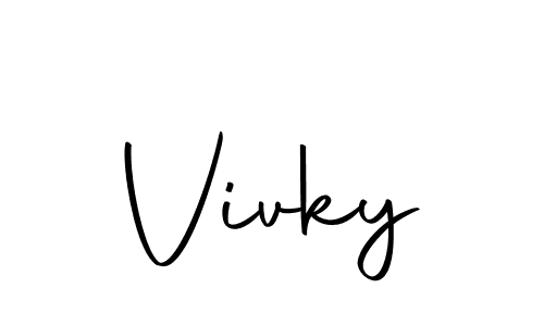 Make a beautiful signature design for name Vivky. Use this online signature maker to create a handwritten signature for free. Vivky signature style 10 images and pictures png