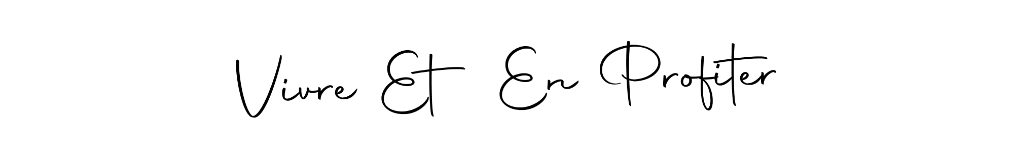 Use a signature maker to create a handwritten signature online. With this signature software, you can design (Autography-DOLnW) your own signature for name Vivre Et En Profiter. Vivre Et En Profiter signature style 10 images and pictures png