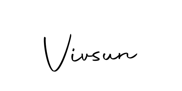 Also You can easily find your signature by using the search form. We will create Vivsun name handwritten signature images for you free of cost using Autography-DOLnW sign style. Vivsun signature style 10 images and pictures png