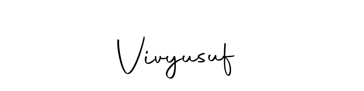 Also You can easily find your signature by using the search form. We will create Vivyusuf ♡ name handwritten signature images for you free of cost using Autography-DOLnW sign style. Vivyusuf ♡ signature style 10 images and pictures png