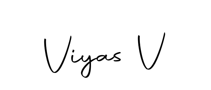 Create a beautiful signature design for name Viyas V. With this signature (Autography-DOLnW) fonts, you can make a handwritten signature for free. Viyas V signature style 10 images and pictures png