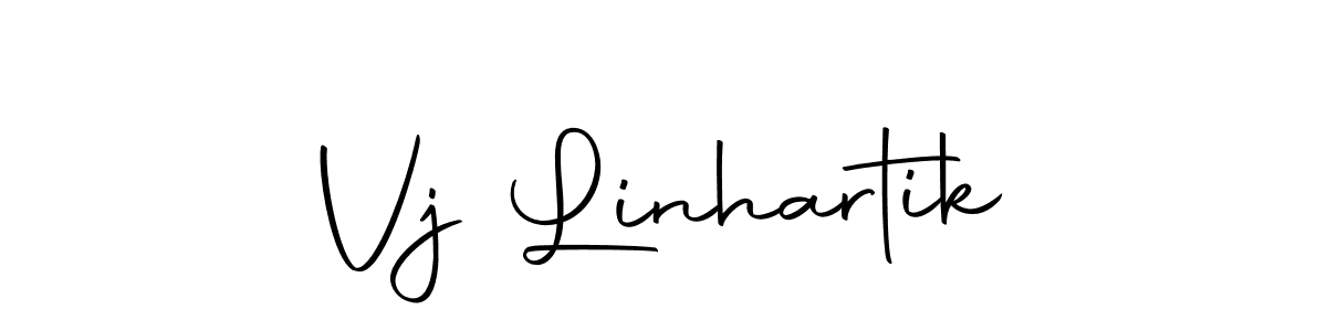 Use a signature maker to create a handwritten signature online. With this signature software, you can design (Autography-DOLnW) your own signature for name Vj Linhartik. Vj Linhartik signature style 10 images and pictures png