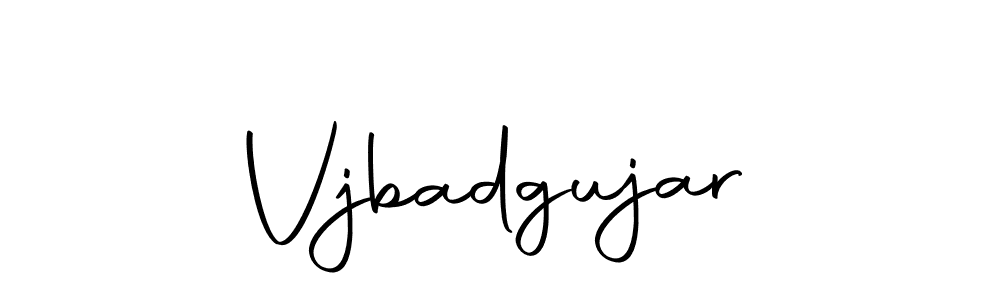 Also we have Vjbadgujar name is the best signature style. Create professional handwritten signature collection using Autography-DOLnW autograph style. Vjbadgujar signature style 10 images and pictures png