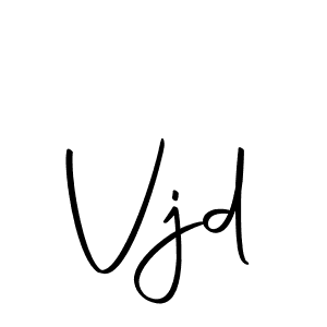 Use a signature maker to create a handwritten signature online. With this signature software, you can design (Autography-DOLnW) your own signature for name Vjd. Vjd signature style 10 images and pictures png