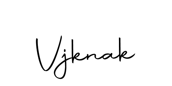 Create a beautiful signature design for name Vjknak. With this signature (Autography-DOLnW) fonts, you can make a handwritten signature for free. Vjknak signature style 10 images and pictures png