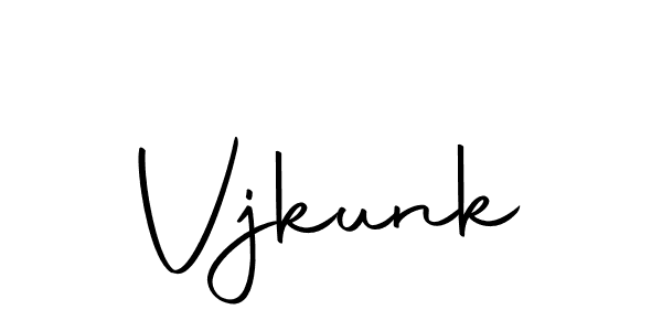 Make a beautiful signature design for name Vjkunk. With this signature (Autography-DOLnW) style, you can create a handwritten signature for free. Vjkunk signature style 10 images and pictures png
