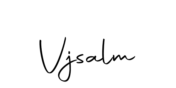 Create a beautiful signature design for name Vjsalm. With this signature (Autography-DOLnW) fonts, you can make a handwritten signature for free. Vjsalm signature style 10 images and pictures png