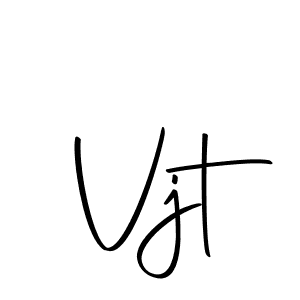 Create a beautiful signature design for name Vjt. With this signature (Autography-DOLnW) fonts, you can make a handwritten signature for free. Vjt signature style 10 images and pictures png