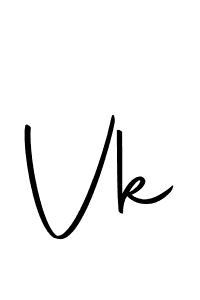 Design your own signature with our free online signature maker. With this signature software, you can create a handwritten (Autography-DOLnW) signature for name Vk. Vk signature style 10 images and pictures png