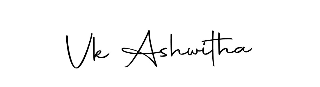 Create a beautiful signature design for name Vk Ashwitha. With this signature (Autography-DOLnW) fonts, you can make a handwritten signature for free. Vk Ashwitha signature style 10 images and pictures png