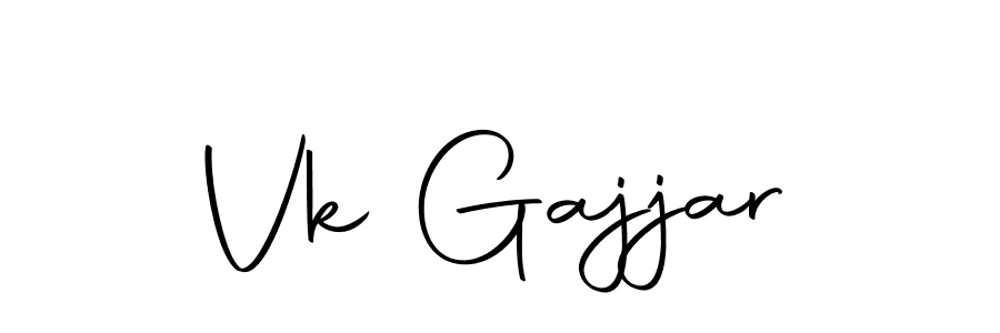 Create a beautiful signature design for name Vk Gajjar. With this signature (Autography-DOLnW) fonts, you can make a handwritten signature for free. Vk Gajjar signature style 10 images and pictures png
