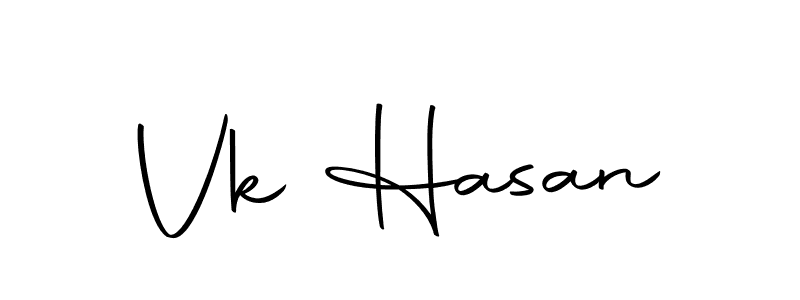 Make a beautiful signature design for name Vk Hasan. Use this online signature maker to create a handwritten signature for free. Vk Hasan signature style 10 images and pictures png