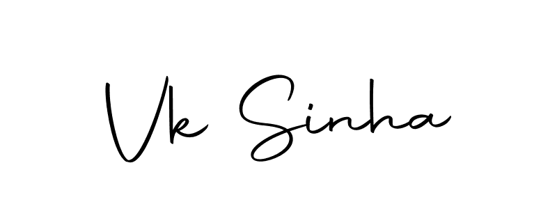 Make a beautiful signature design for name Vk Sinha. With this signature (Autography-DOLnW) style, you can create a handwritten signature for free. Vk Sinha signature style 10 images and pictures png