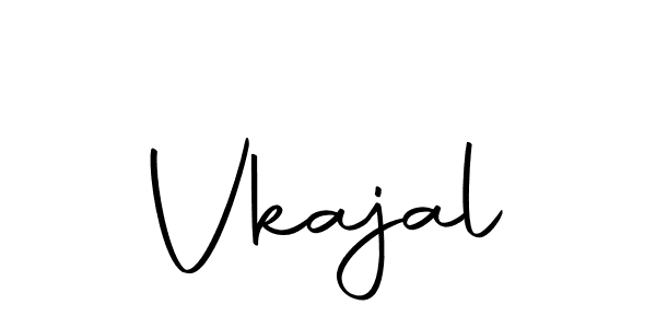 Create a beautiful signature design for name Vkajal. With this signature (Autography-DOLnW) fonts, you can make a handwritten signature for free. Vkajal signature style 10 images and pictures png