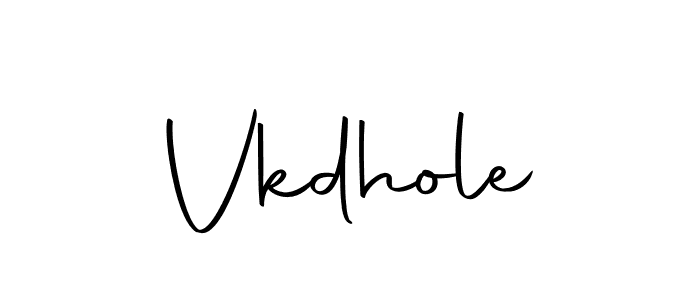 Make a beautiful signature design for name Vkdhole. With this signature (Autography-DOLnW) style, you can create a handwritten signature for free. Vkdhole signature style 10 images and pictures png