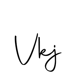 Make a beautiful signature design for name Vkj. With this signature (Autography-DOLnW) style, you can create a handwritten signature for free. Vkj signature style 10 images and pictures png