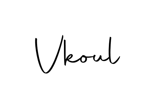 Create a beautiful signature design for name Vkoul. With this signature (Autography-DOLnW) fonts, you can make a handwritten signature for free. Vkoul signature style 10 images and pictures png