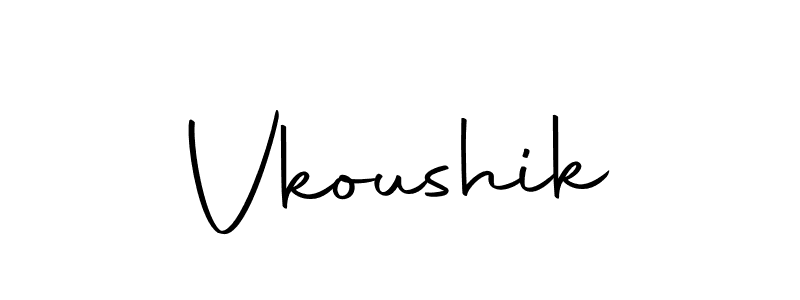 Make a beautiful signature design for name Vkoushik. Use this online signature maker to create a handwritten signature for free. Vkoushik signature style 10 images and pictures png