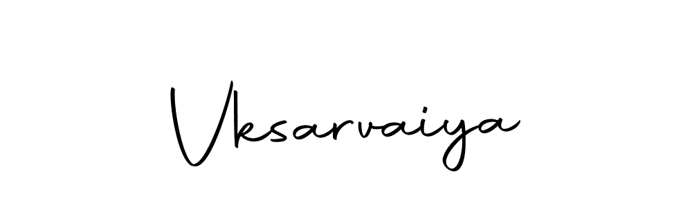 Use a signature maker to create a handwritten signature online. With this signature software, you can design (Autography-DOLnW) your own signature for name Vksarvaiya. Vksarvaiya signature style 10 images and pictures png