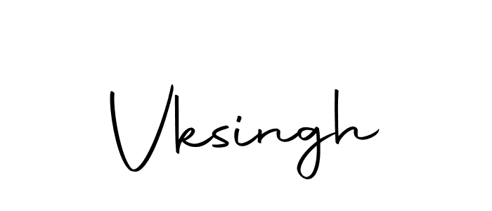 Create a beautiful signature design for name Vksingh. With this signature (Autography-DOLnW) fonts, you can make a handwritten signature for free. Vksingh signature style 10 images and pictures png