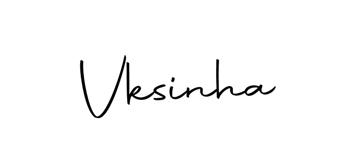 Make a beautiful signature design for name Vksinha. With this signature (Autography-DOLnW) style, you can create a handwritten signature for free. Vksinha signature style 10 images and pictures png