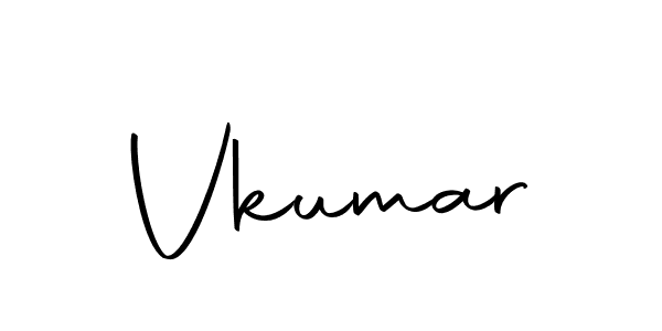 Create a beautiful signature design for name Vkumar. With this signature (Autography-DOLnW) fonts, you can make a handwritten signature for free. Vkumar signature style 10 images and pictures png