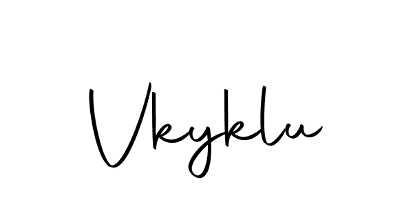 The best way (Autography-DOLnW) to make a short signature is to pick only two or three words in your name. The name Vkyklu include a total of six letters. For converting this name. Vkyklu signature style 10 images and pictures png