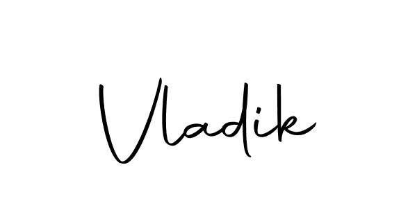 Design your own signature with our free online signature maker. With this signature software, you can create a handwritten (Autography-DOLnW) signature for name Vladik. Vladik signature style 10 images and pictures png