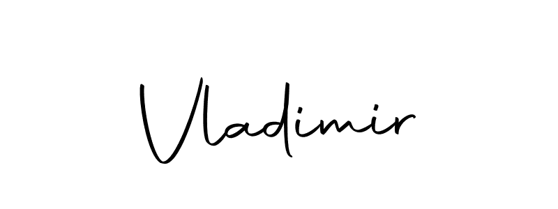 Create a beautiful signature design for name Vladimir. With this signature (Autography-DOLnW) fonts, you can make a handwritten signature for free. Vladimir signature style 10 images and pictures png