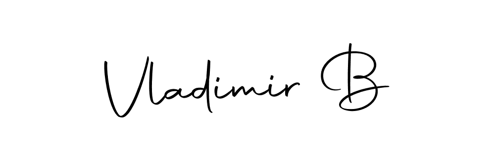 How to make Vladimir B name signature. Use Autography-DOLnW style for creating short signs online. This is the latest handwritten sign. Vladimir B signature style 10 images and pictures png