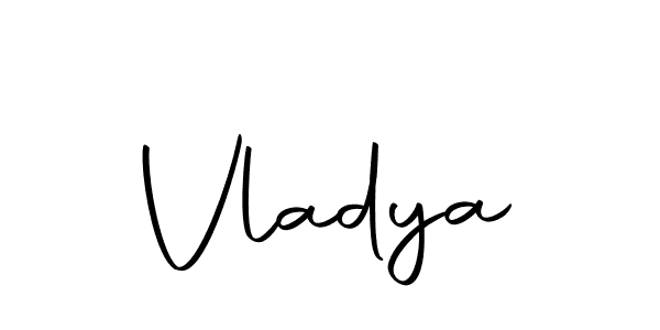 Design your own signature with our free online signature maker. With this signature software, you can create a handwritten (Autography-DOLnW) signature for name Vladya. Vladya signature style 10 images and pictures png