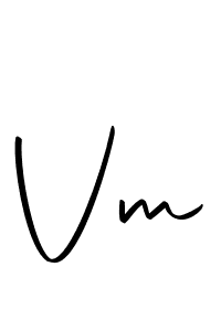 Make a beautiful signature design for name Vm. With this signature (Autography-DOLnW) style, you can create a handwritten signature for free. Vm signature style 10 images and pictures png