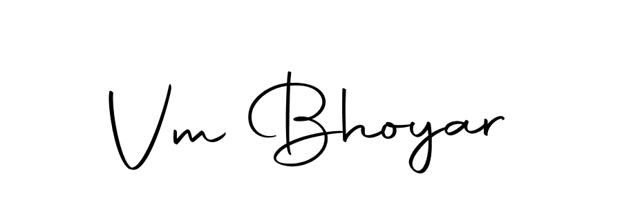 How to make Vm Bhoyar name signature. Use Autography-DOLnW style for creating short signs online. This is the latest handwritten sign. Vm Bhoyar signature style 10 images and pictures png